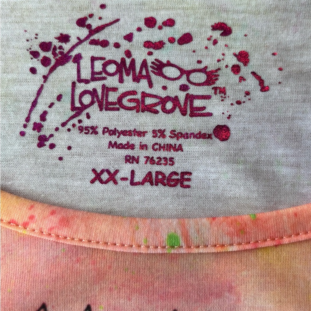 Leoma Lovegrove XX-Large Colorful Beach House Art Top 3/4 Sleeve - Picture 3 of 9